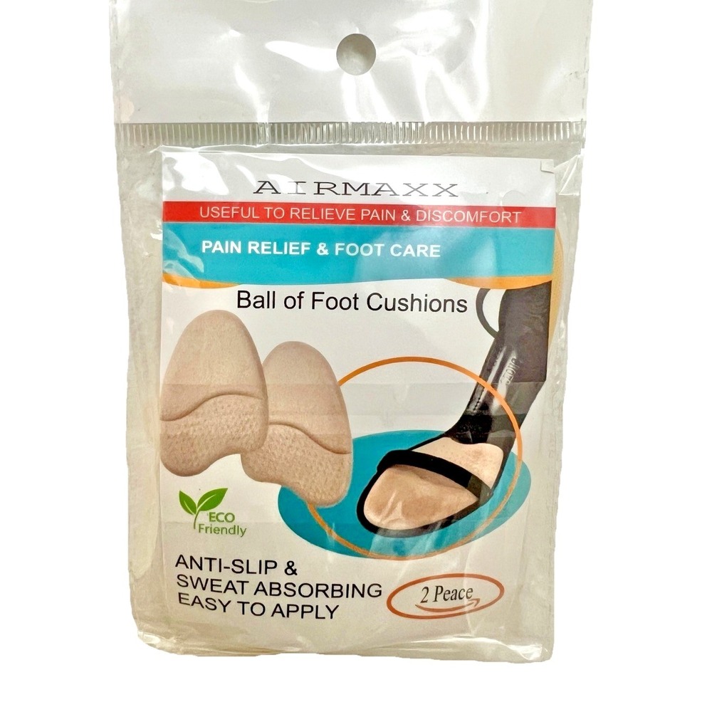 Ball of Foot Cushions Shoe Insert Pain‎ Relief Anti-Slip Sweat Absorbing Health